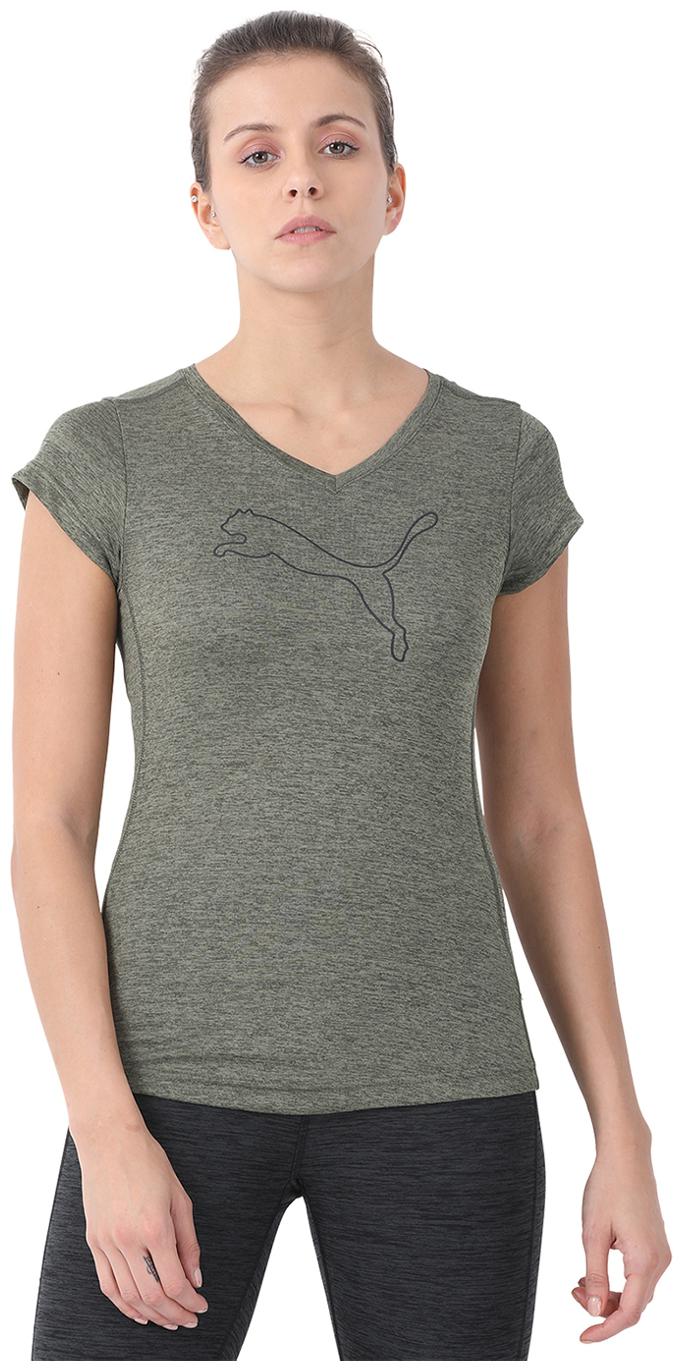 

Puma Women Printed Sports T-Shirt - Grey