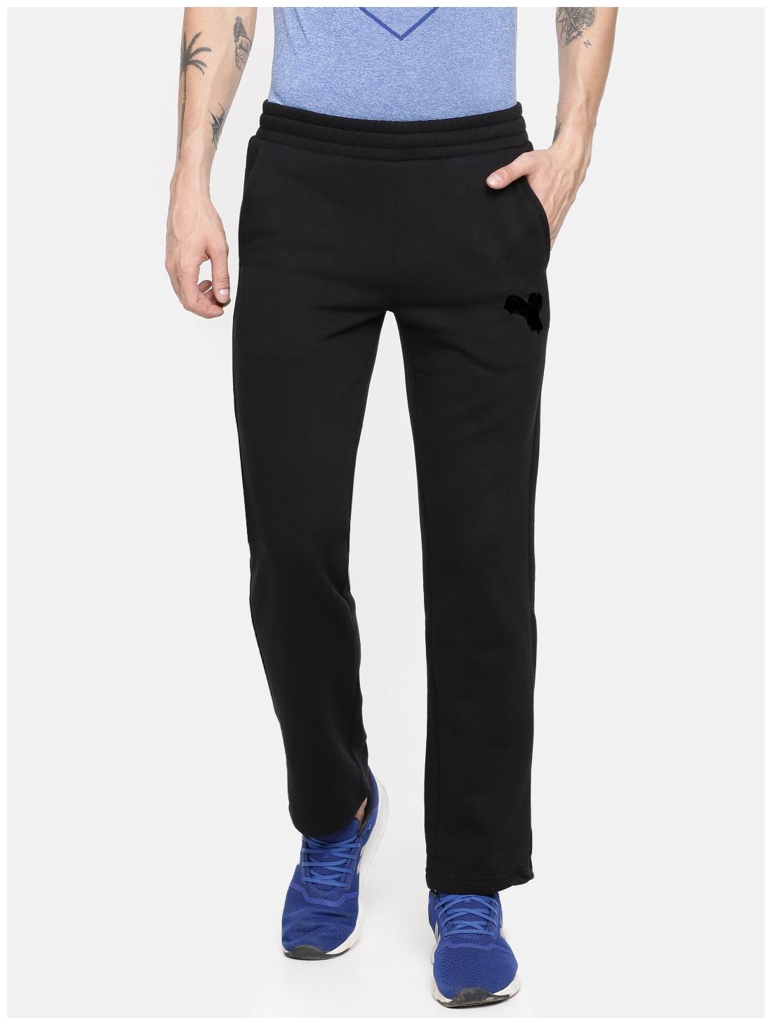 

HELIZ AMIRO Men Black Solid Slim fit Track pants