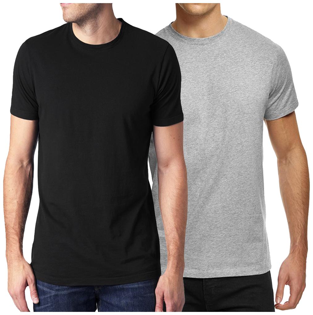 

HEYUZE Men Black Regular fit Cotton Round neck T-Shirt - Pack Of 2
