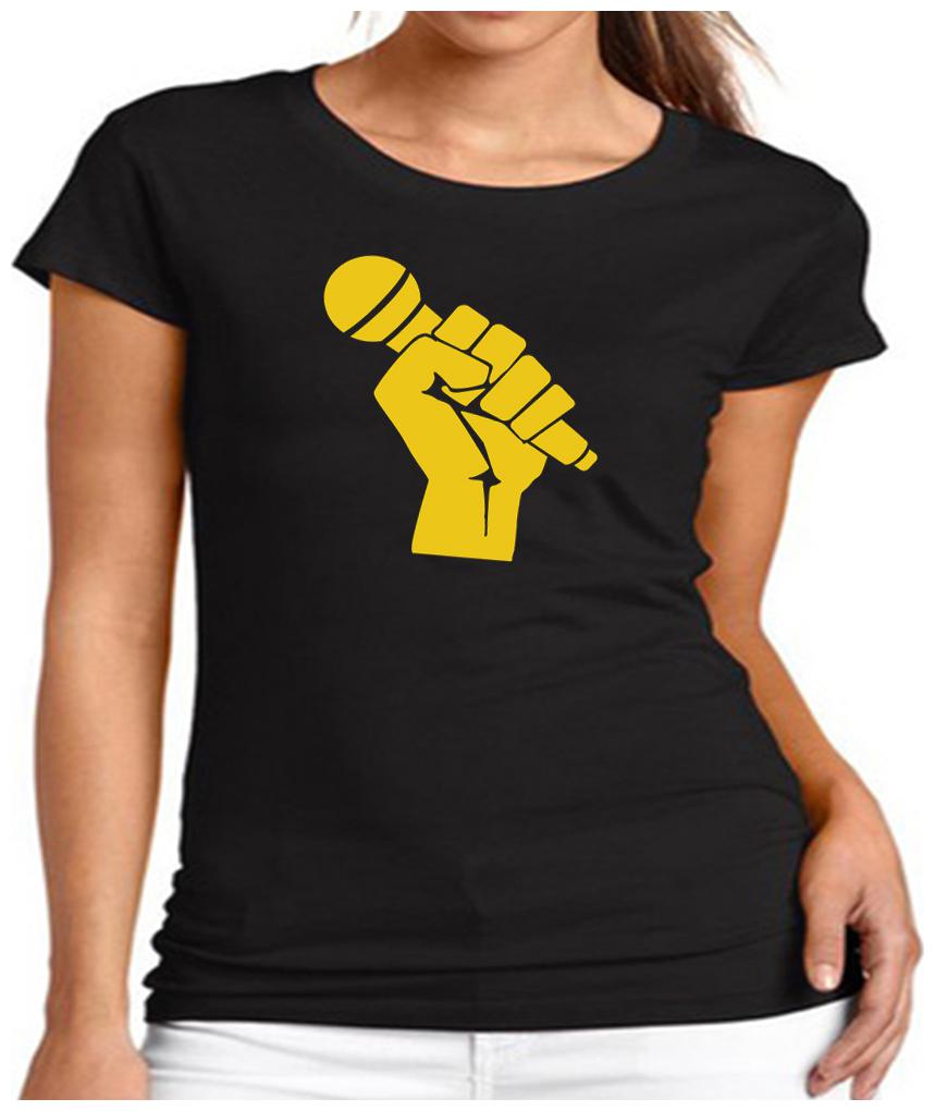 

HEYUZE Women Black Regular fit Round neck Cotton T shirt