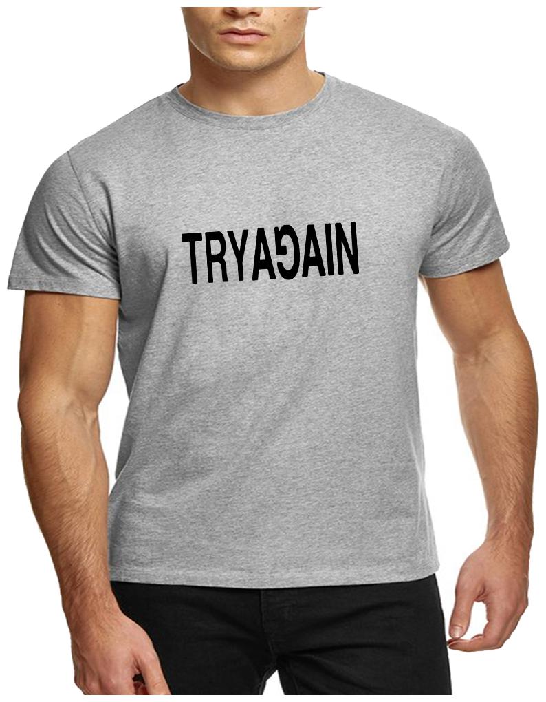 

HEYUZE Men Grey Regular fit Cotton Round neck T-Shirt - Pack Of 1
