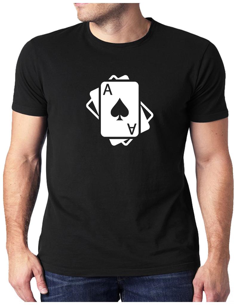 

HEYUZE Ace Playing Cards Printed Men T-Shirts