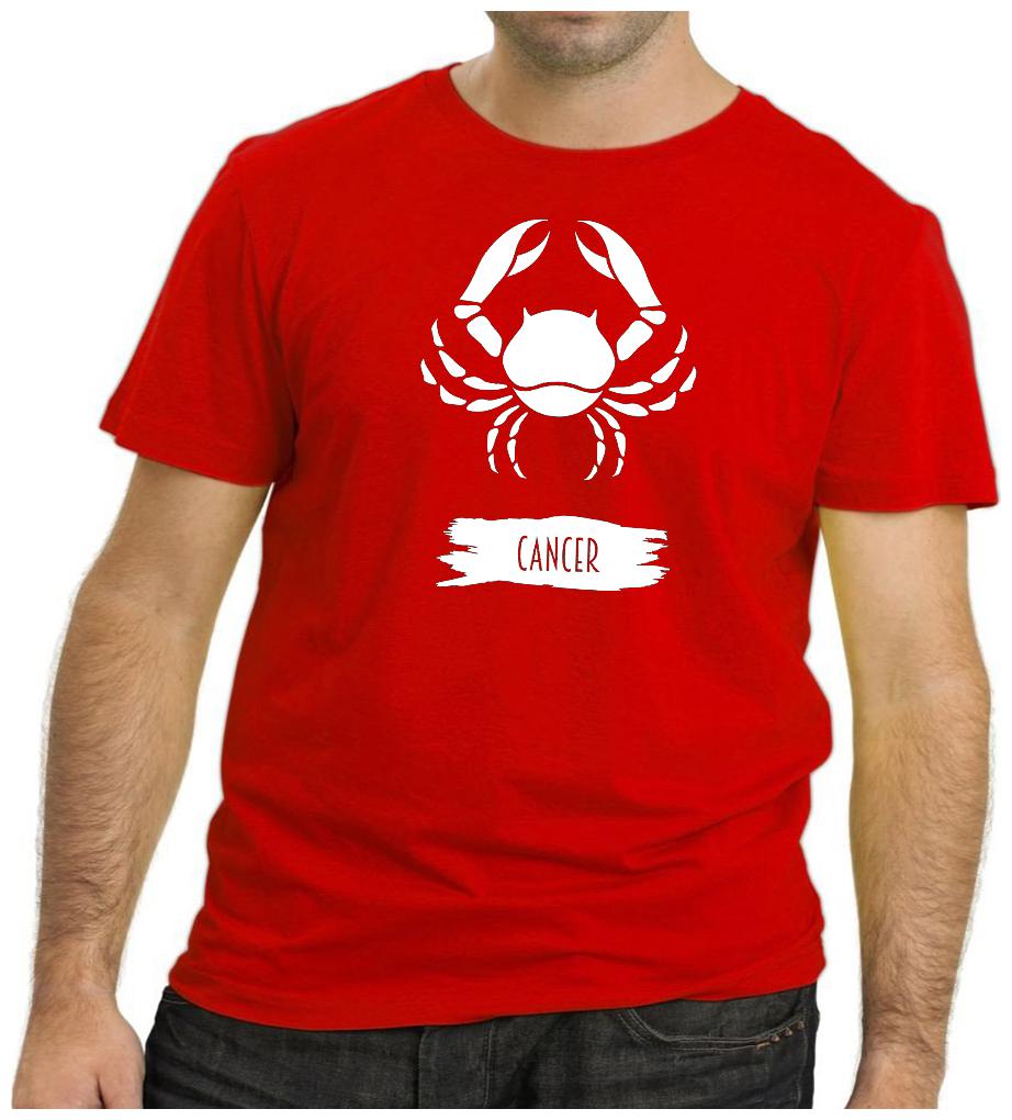 

HEYUZE Cancer Zodiac Sign Printed Men T-Shirts