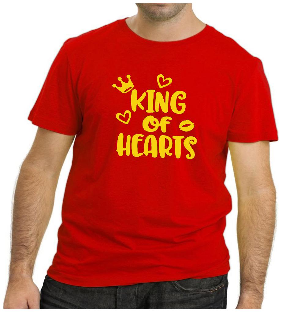 

HEYUZE King Of Hearts Printed Men T-Shirts