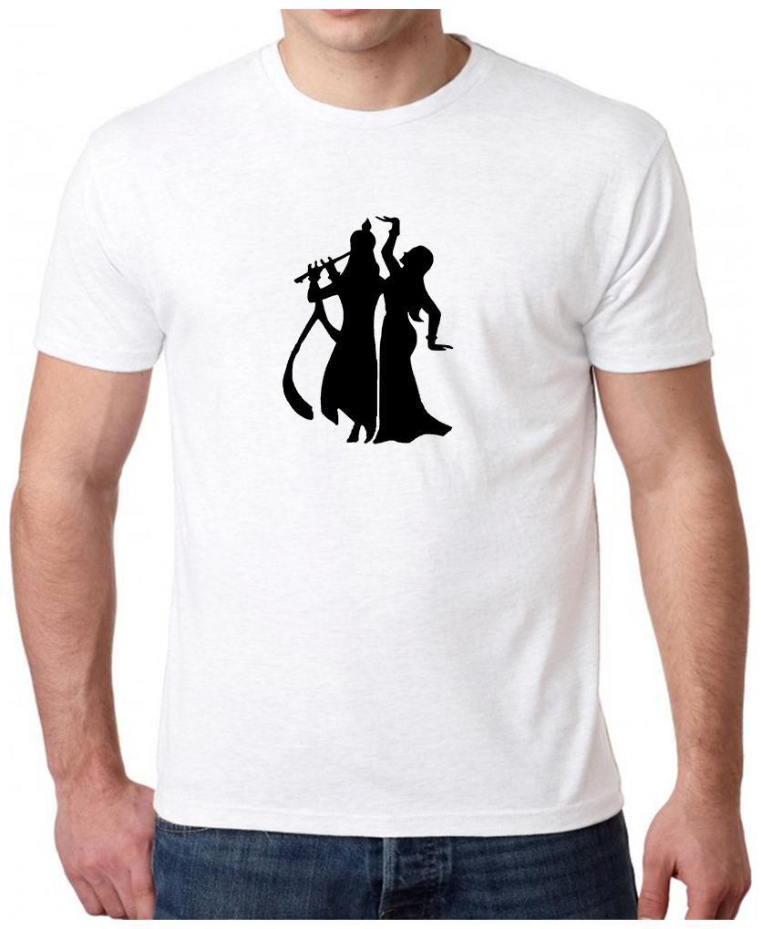 

HEYUZE Radha Krishna Printed Men T-Shirts