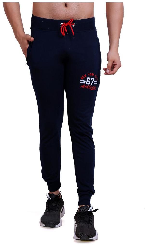 

HiFlyers Men Cotton Printed Joggers Navy Blue