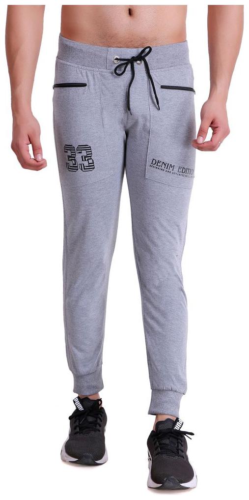 

HiFlyers Men Grey melange Solid Body fit Joggers