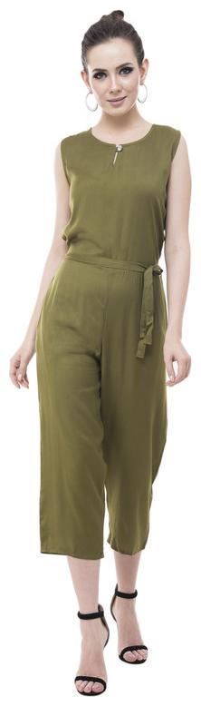 

Highfy Solid Jumpsuit - Green