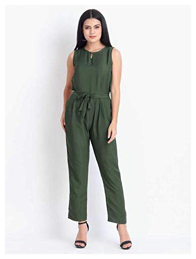 

Highfy Solid Jumpsuit - Green