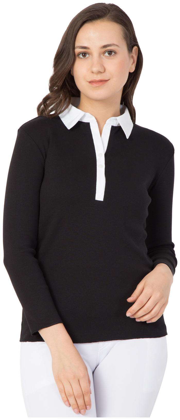 

Hive91 Women Black Regular fit V neck Cotton T shirt