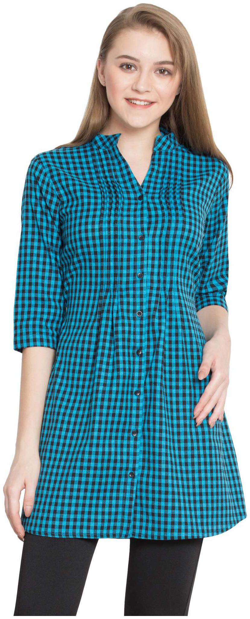

Hive91 Women Floral Regular tunic - Blue
