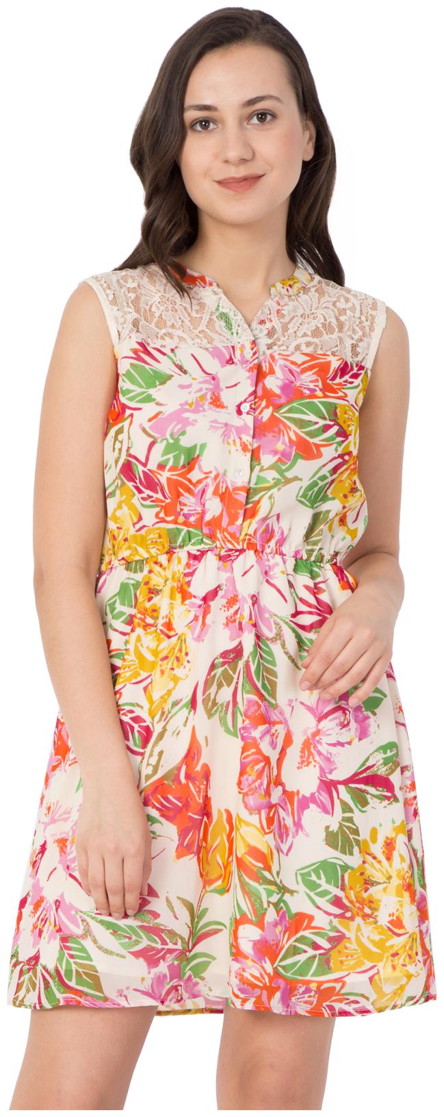 

Hive91 Multi Floral A-line dress