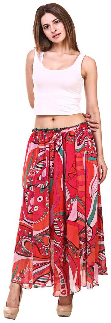 

Hive91 Printed Women s flared Multicolor Skirt