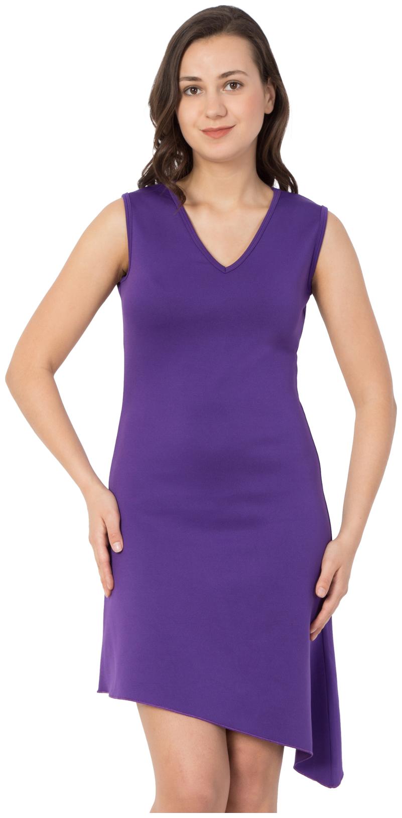 

Hive91 Purple Printed A-line dress