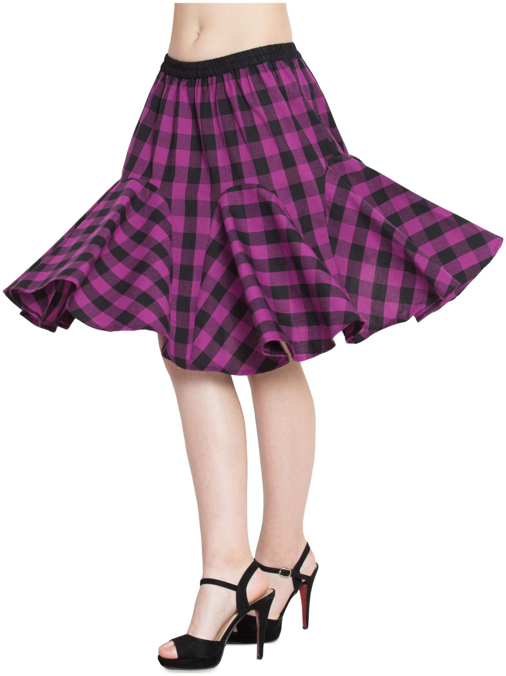 

Hive91 Floral Flared skirt Mini Skirt - Purple