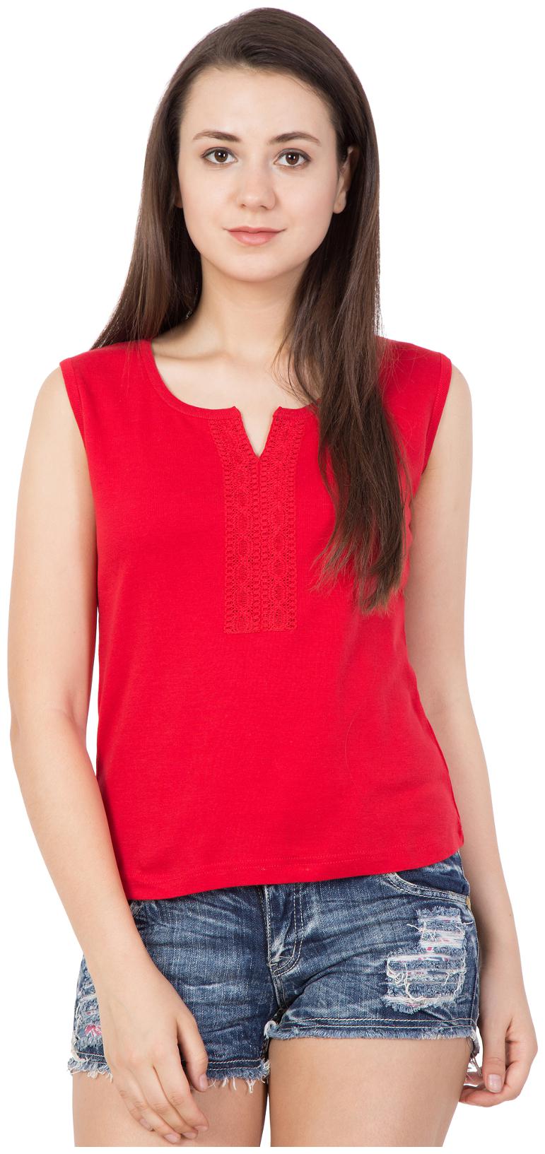 

Hive91 Women Floral A-line top - Red