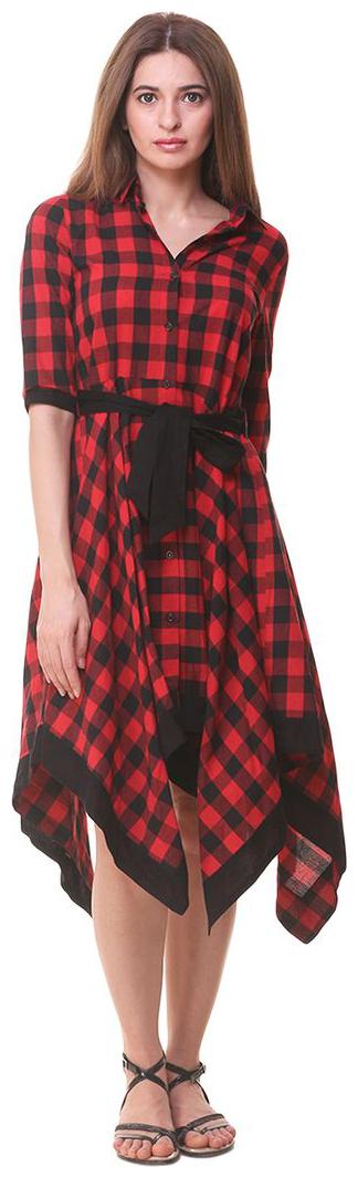 

Hive91 Women s Wrap Red Black Dress