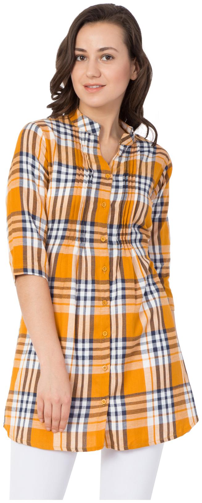 

Hive91 Women Printed Regular top - Beige