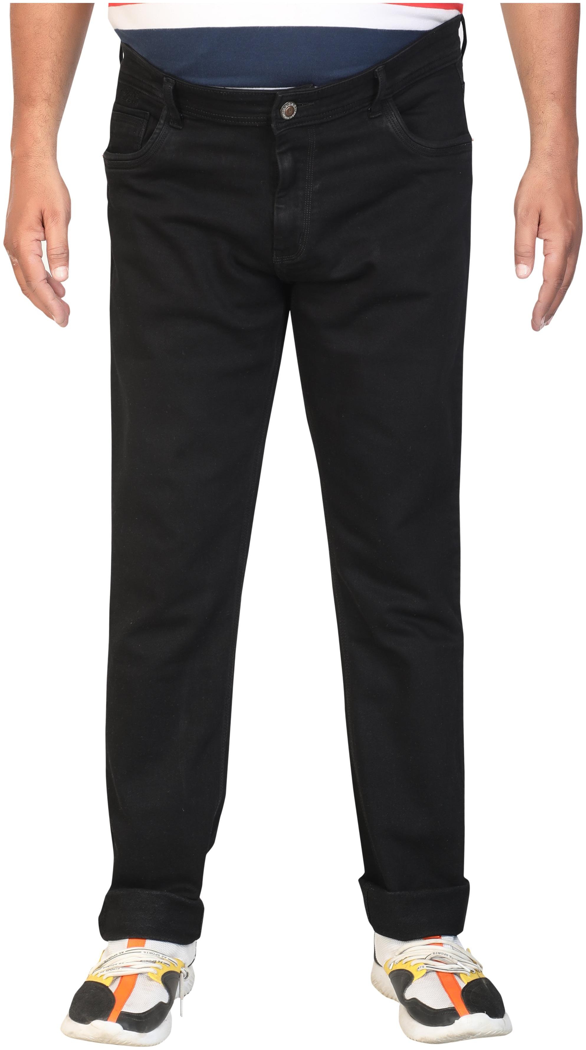 

HJ HASASI Men Black Slim Fit Jeans