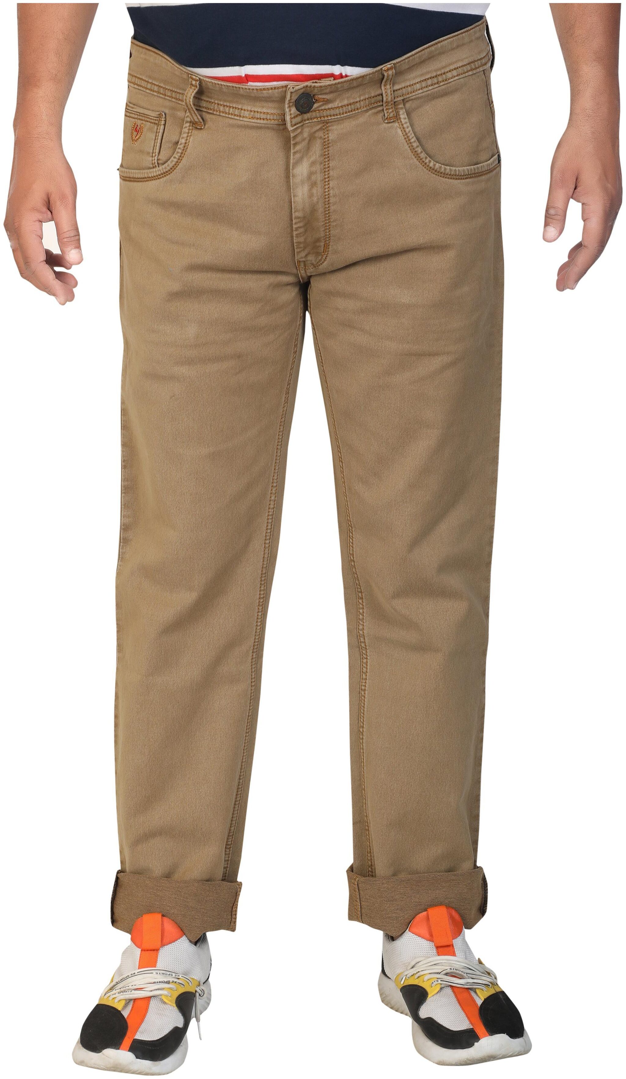 

HJ HASASI Men Brown Slim Fit Jeans