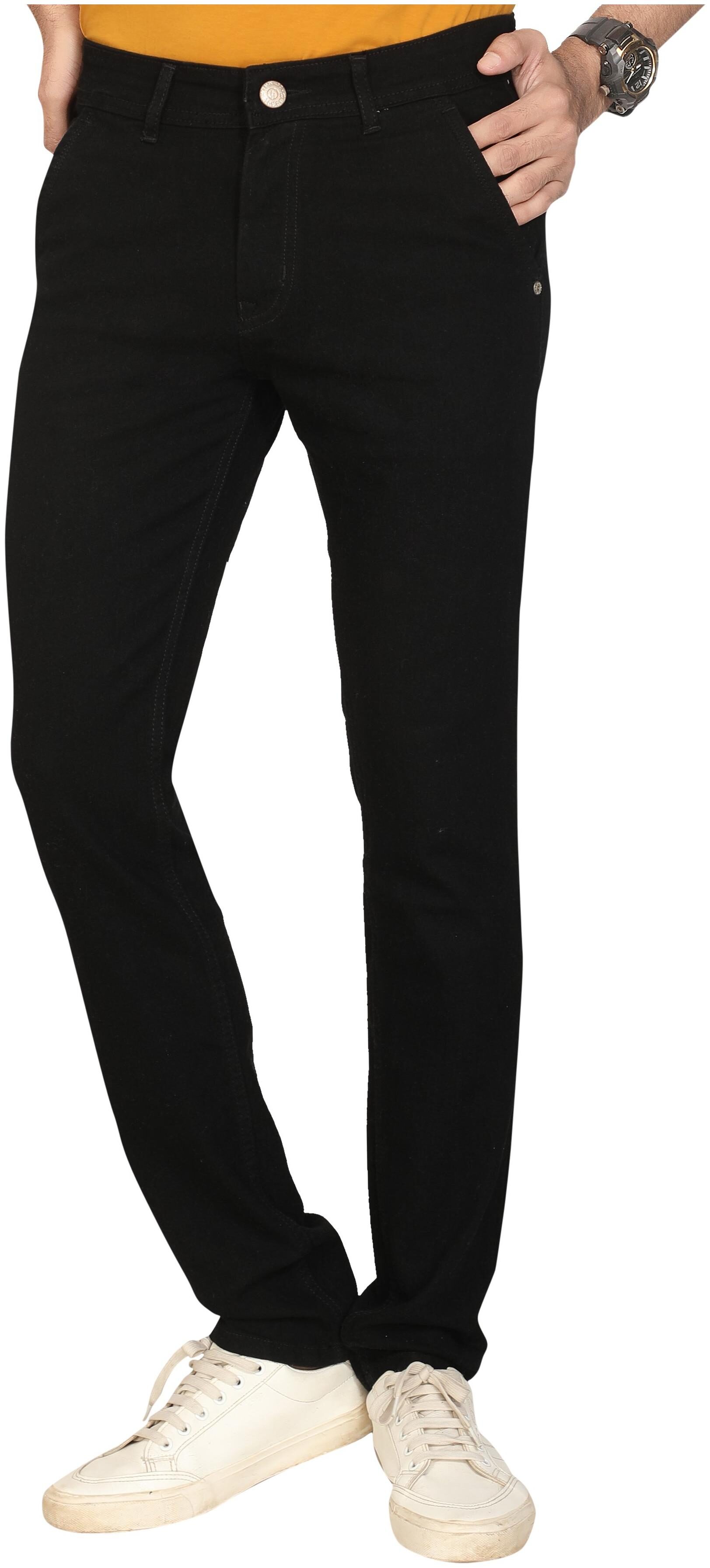 

HJ HASASI Men Black Slim Fit Jeans