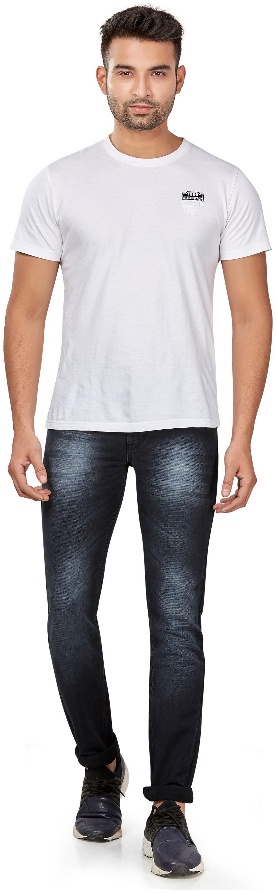 

HJ HASASI Men Black Regular Fit Jeans