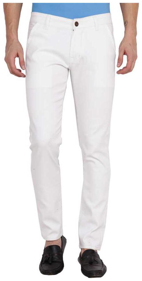 

HMFURRYS FINEST Men White Regular Fit Jeans