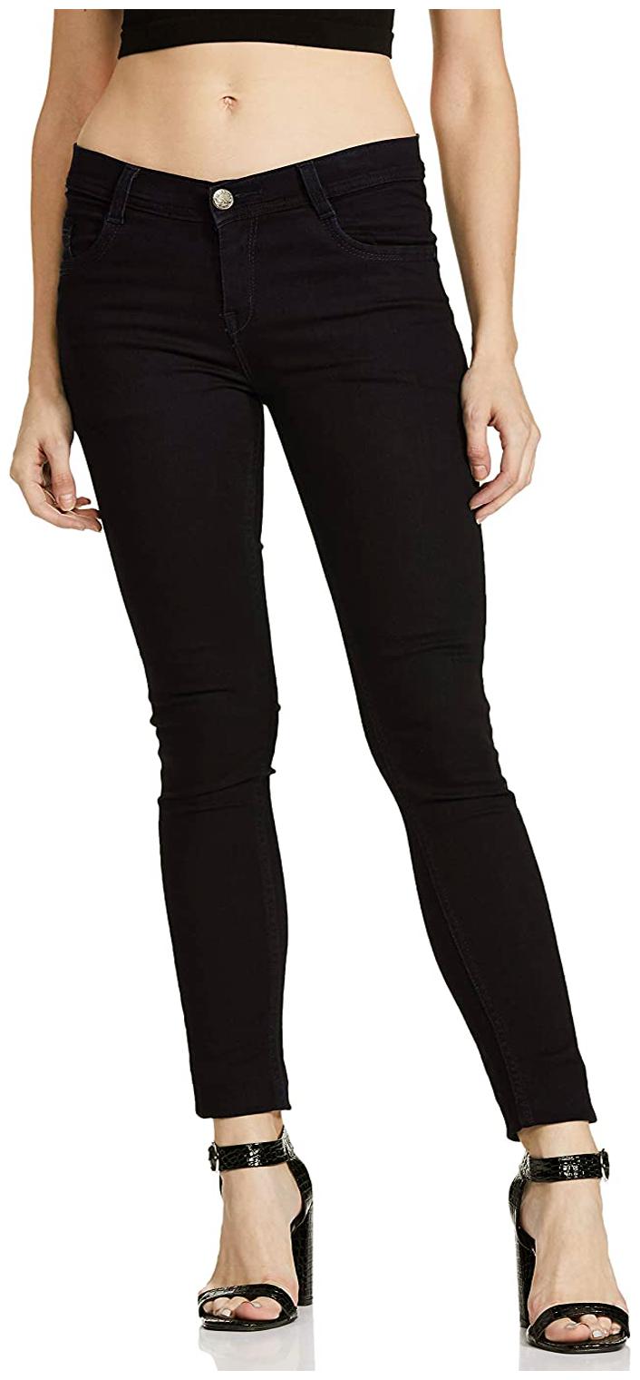 

HMFURRYS FINEST Women Black Slim fit Jeans