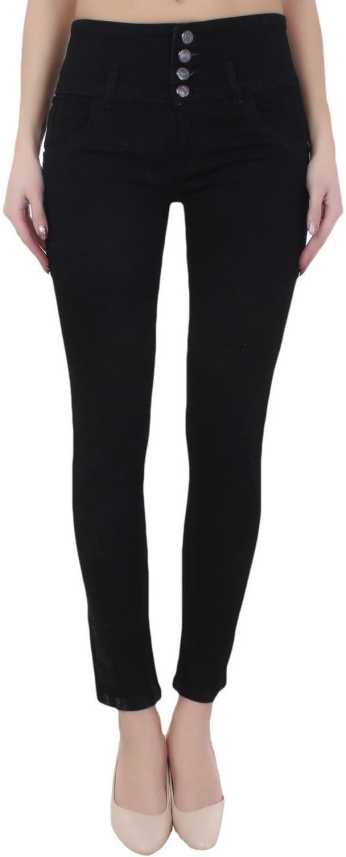 

HMFURRYS FINEST Women Black Straight fit Jeans