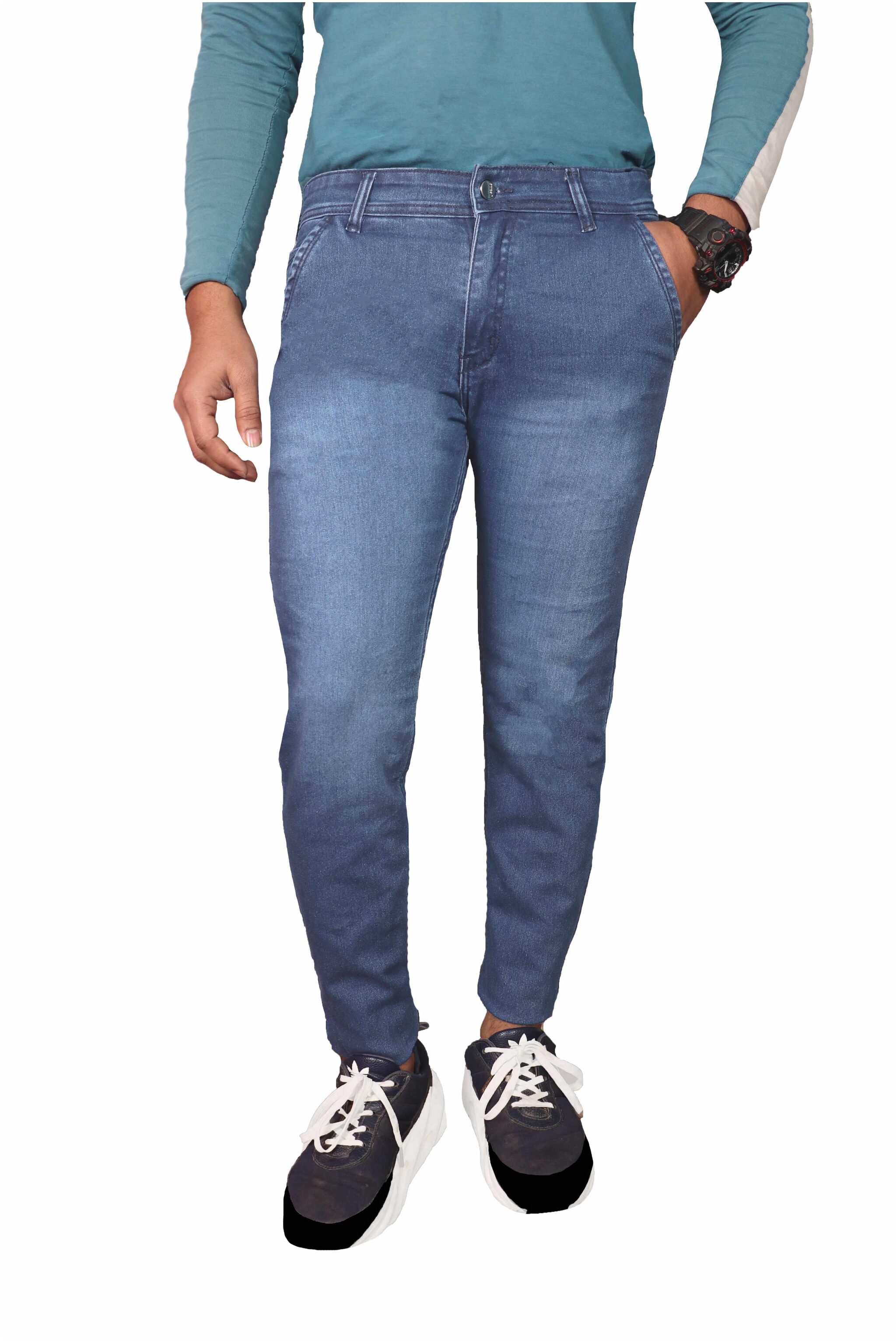 

HMFURRYS FINEST Men Blue Slim Fit Jeans