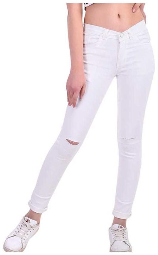 

HMFURRYS FINEST Women White Straight fit Jeans