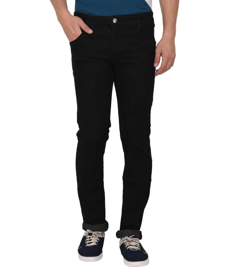 

HMFURRYS FINEST Men Black Regular Fit Jeans