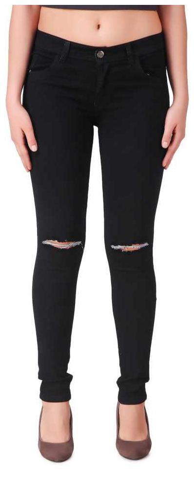 

HMFURRYS FINEST Women Black Slim fit Jeans
