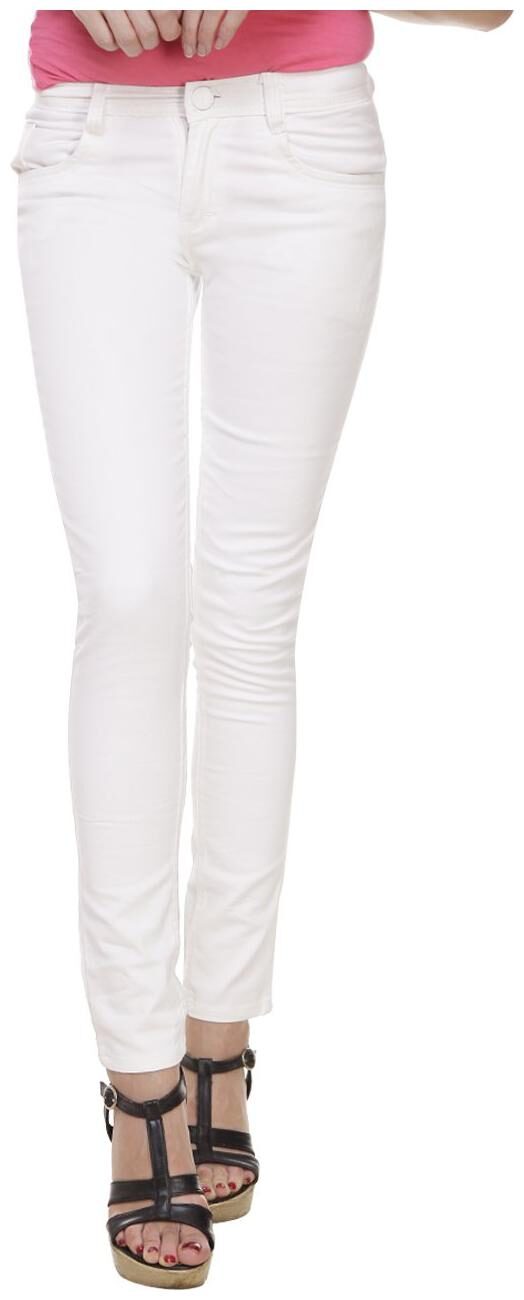 

HMFURRYS FINEST Women White Slim fit Jeans