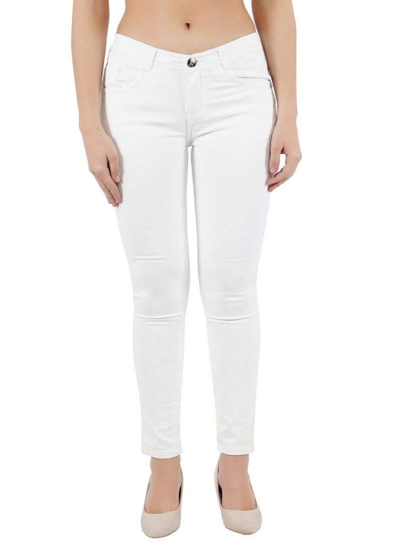 

HMFURRYS FINEST Women White Slim fit Jeans