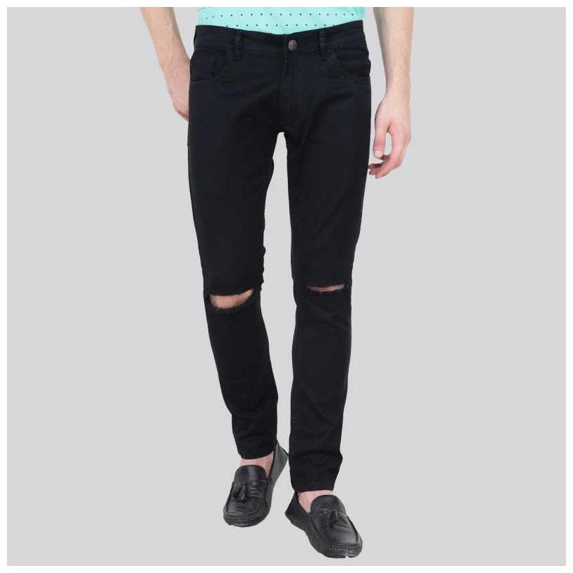 

HMFURRYS FINEST Men Black Regular Fit Jeans