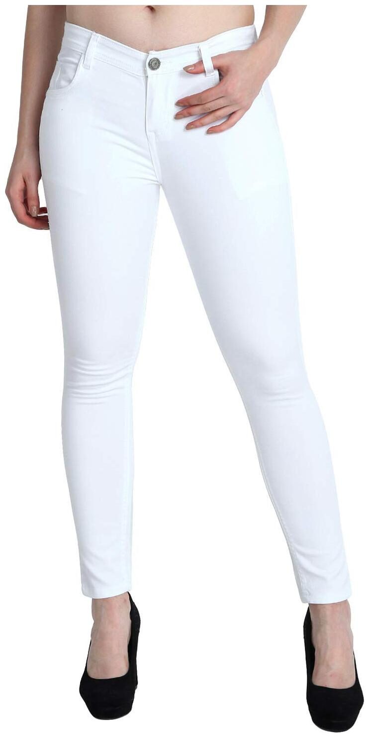 

HMFURRYS FINEST Women White Slim fit Jeans
