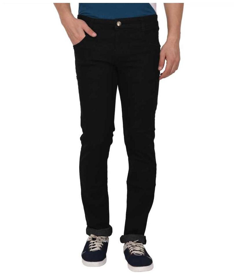 

HMFURRYS FINEST Men Black Regular Fit Jeans
