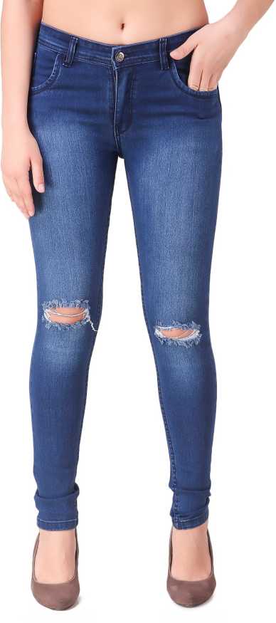 

HMFURRYS FINEST Women Blue Straight fit Jeans
