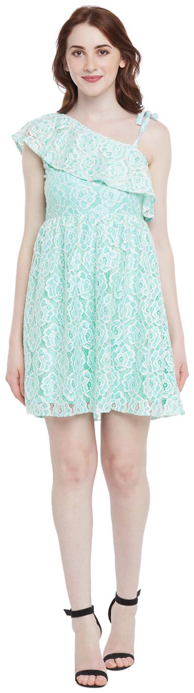 

Honey By Pantaloons Green Printed Maxi dress