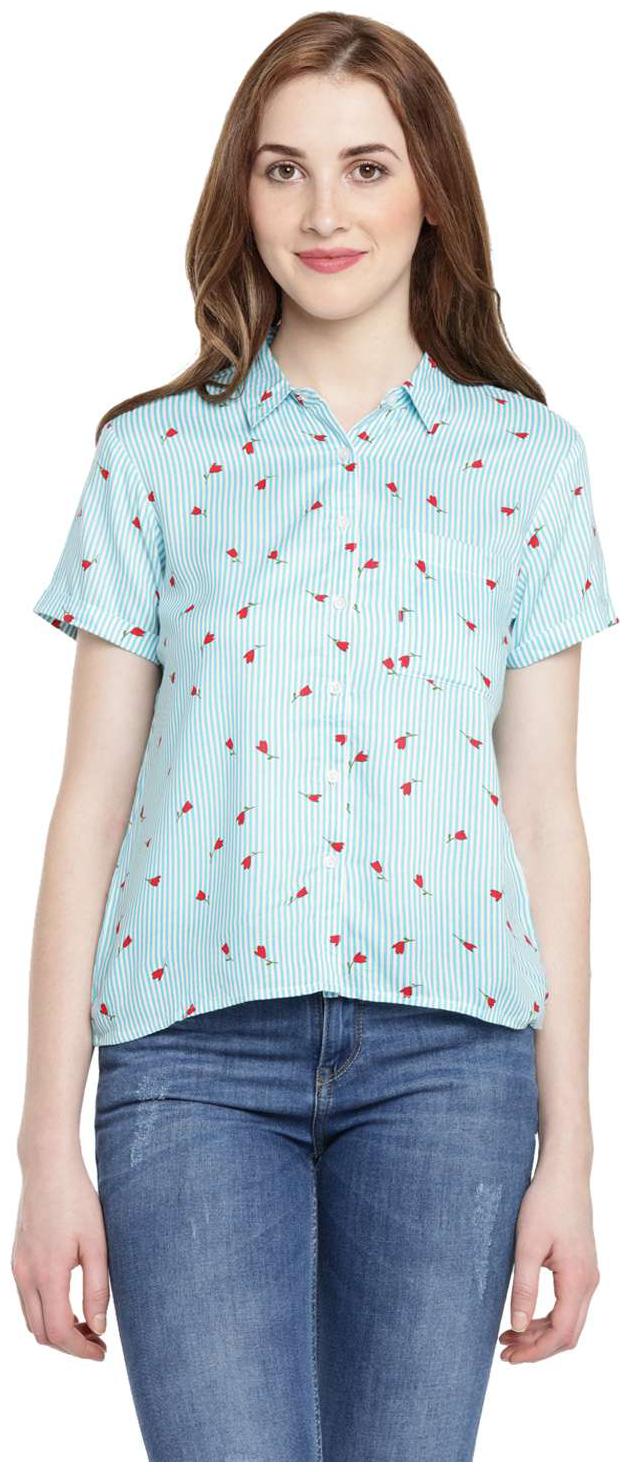 

Honey By Pantaloons Women Geometric Regular top - Blue