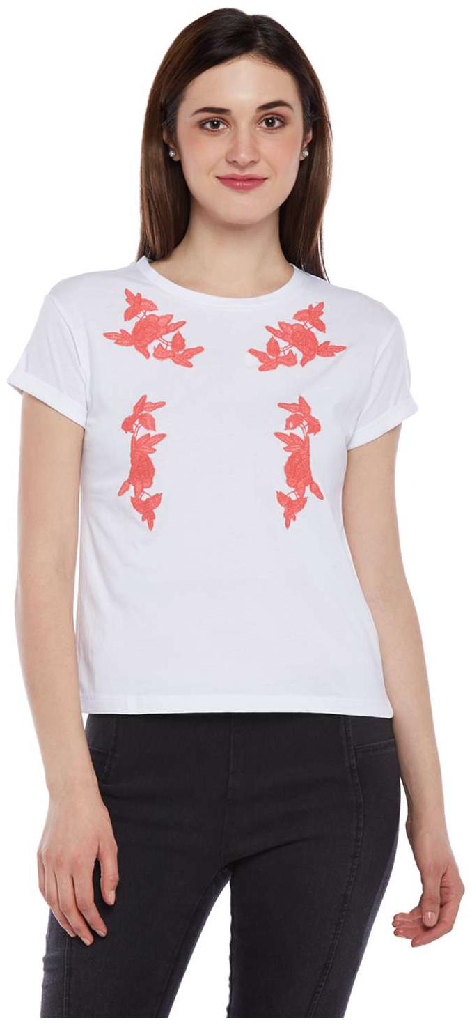 

Honey By Pantaloons Women Solid Regular top - White