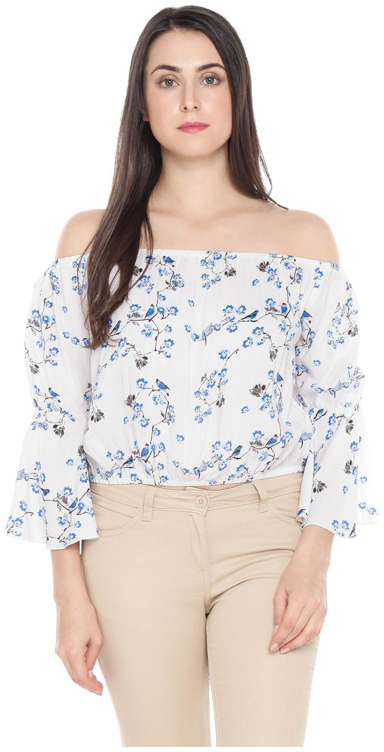 

Honey By Pantaloons Women Floral Regular top - White