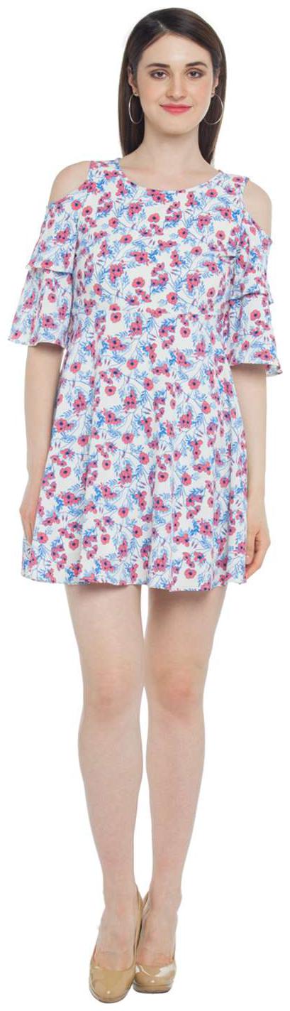 

Honey By Pantaloons Pink Printed Fit flare dress