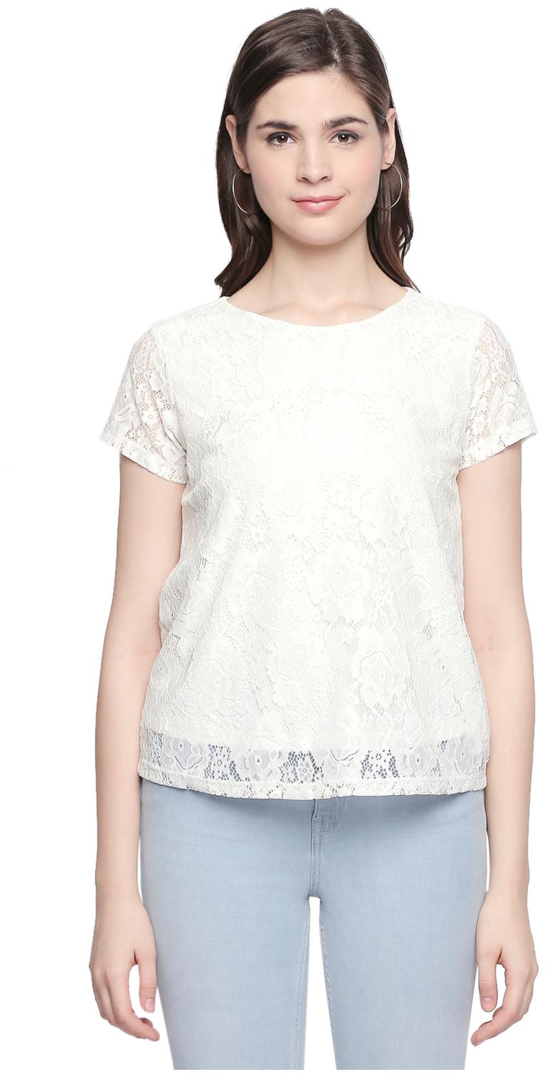 

Honey By Pantaloons Women Floral Regular top - White