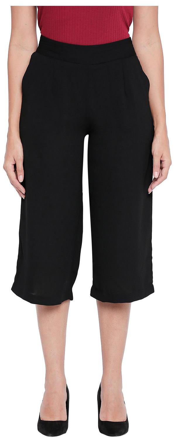 

Honey By Pantaloons Women Black Regular fit Cullotes