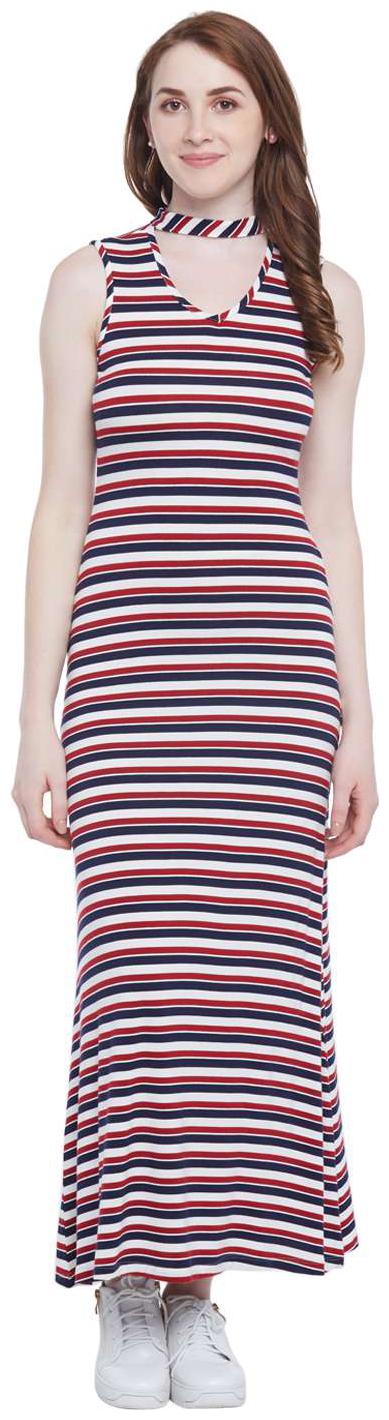 

Honey By Pantaloons Blue Printed A-line dress