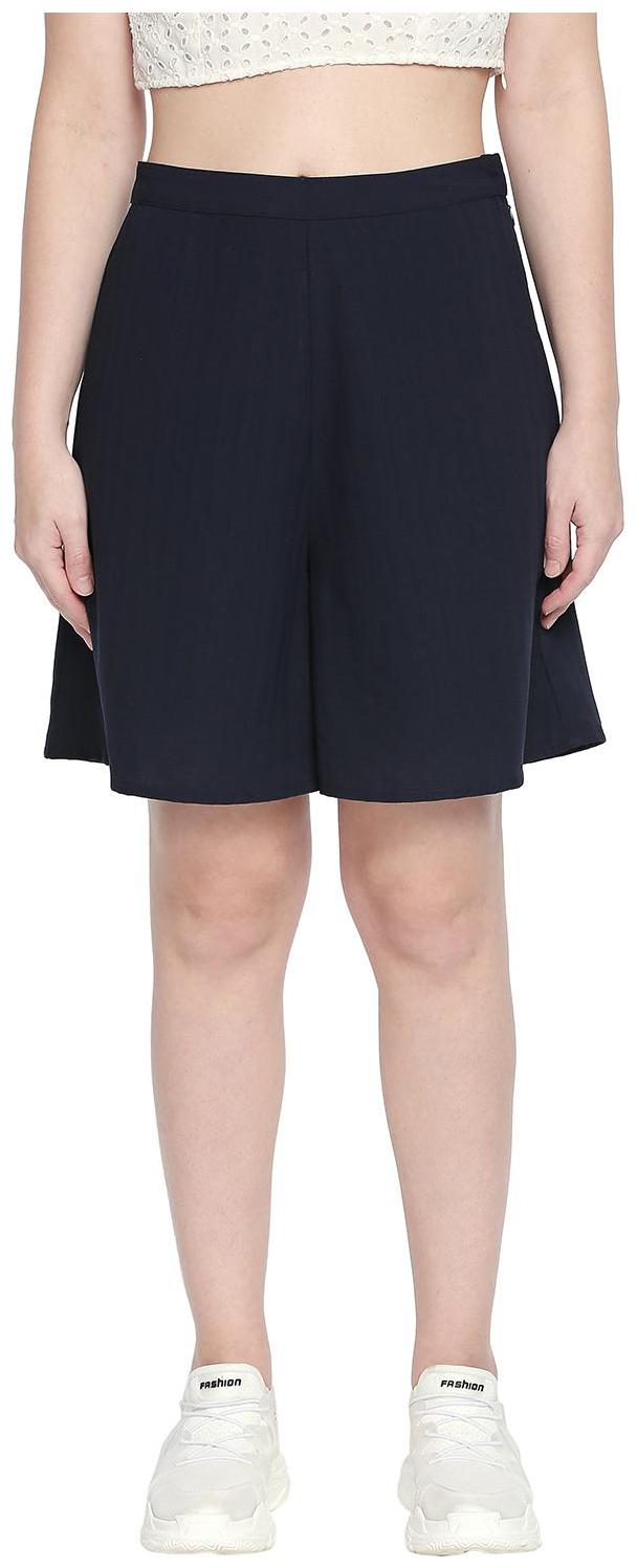 

Honey By Pantaloons Solid A-line skirt Midi Skirt - Blue