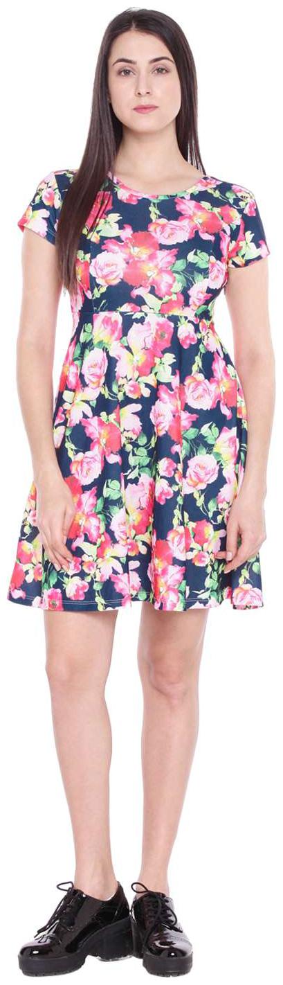 

Honey By Pantaloons Black Solid Fit flare dress
