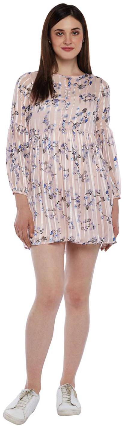 

Honey By Pantaloons Pink Solid A-line dress